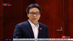 Phó Thủ tướng Vũ Đức Đam nhấn mạnh tại cuộc họp sáng nay, cần đảm bảo an toàn tối đa cho lực lượng phòng, chống dịch (Ảnh chụp màn hình cuộc họp khẩn) 