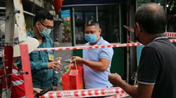 Phong toả khu dân cư 2.000 người tại hẻm 168 Nguyễn Cư Trinh (Ảnh: Đình Văn) 