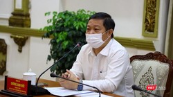 Ông Dương Anh Đức, Phó Chủ tịch UBND TP.HCM tại cuộc họp sáng ngày 8/3 (Ảnh: Huyền Mai) 