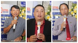 Từ trái qua: ông Ngô Minh Đức - Chủ tịch HĐQT Gotadi, ông Vũ Tuấn Anh - Phó Tổng Giám đốc Dr SME, ông Vũ Anh Tuấn - Tổng Thư ký Hội Tin học TP.HCM (Ảnh: Trường Giang) 