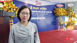 BS Trần Thanh Thuỷ - Phó Giám đốc Sở Y tế đến tham dự họp báo phát động Giải thưởng chuyển đổi số Việt Nam 2021 tại Đà Nẵng (Ảnh: Hoà Bình) 
