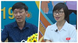 BS Nguyễn Thanh Trường và BS Lê Hồng Nga tại cuộc toạ đàm trực tuyến “Hiểu đúng về vaccine” COVID-19 - Ảnh: Hoà Bình 