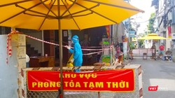 Khu vực phong toả vì có bệnh nhân COVID-19 Ảnh CDC TP.HCM