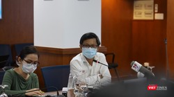 Giám đốc Trung tâm Kiểm soát bệnh tật TP.HCM - BS Nguyễn Trí Dũng cho biết vaccine là vũ khí hữu hiệu chặn đứng sự lây lan COVID-19. Ảnh- Huyền Mai