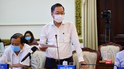 Ông Nguyễn Tấn Bỉnh - Gíam đốc Sở Y tế TP.HCM cho hay, TP.HCM có 710.773 người được tiêm vaccine phòng COVID-19 trong đợt 4. Ảnh: TTBC 