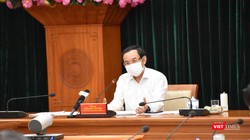 Bí thư Thành uỷ TP.HCM Nguyễn Văn Nên lưu ý về test nhanh kháng nguyên - Ảnh: TTBC