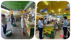 Chuỗi cửa hàng Bách Hoá Xanh đã vướng phải cơn phẫn nộ của cộng đồng người dân vì tăng giá thực phẩm mùa dịch - Ảnh Hoà Bình ghép