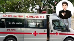 Nghệ sĩ Việt Hương tặng xe mai táng miễn phí tới người tử vong vì COVID-19. Ảnh: FBNV