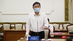 Ông Dương Anh Đức - Phó chủ tịch UBND TP.HCM thông tin về việc thành phố áp dụng nhiều biện pháp tăng cường từ 0 giờ ngày 23-8
