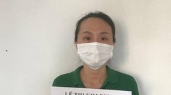 Đối tượng Lê Thị Kim Dung bị khởi tố vì tổ chức tiêm vaccine COVID-19 trái phép. Ảnh CAHS cung cấp