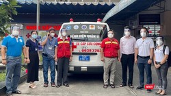 Xe cấp cứu cộng đồng được trao tặng cho tâm dịch TP.HCM 