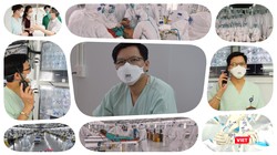 Giữa rất nhiều cuộc họp và công tác chỉ đạo chuyên môn, TS.BS Lưu Quang Thuỳ dành chút thời gian trò chuyện với phóng viên VietTimes. Ảnh: Hoà Bình