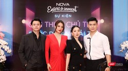 Diễn viên Anh Dũng, ca sĩ Lệ Quyên đến chúc mừng tân Chủ tịch Nova Entertainment Trương Ngọc Ánh 