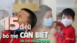 Phụ huynh cần lưu ý các hướng dẫn mới nhất của Bộ Y tế, khuyến cáo không xông cho trẻ, không dùng thuốc đặc trị Molnupiravir