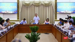 Bí thư thành ủy TP.HCM Nguyễn Văn Nên phát biểu tại cuộc họp