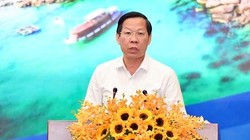 Chủ tịch UBND TPHCM Phan Văn Mãi phát biểu tại hội nghị. Ảnh: Việt Dũng