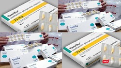 Thuốc Tamiflu, một trong những loại thuốc điều trị cúm A đang "cháy hàng" và bị nâng giá lên gấp nhiều lần trên thị trường. Ảnh: Hòa Bình 