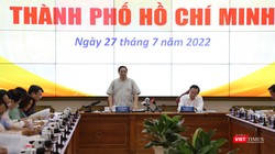 Thủ tướng Phạm Minh Chính chủ trì buổi làm việc với UBND TP. HCM sáng nay, 27/7.