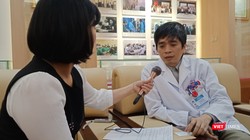 PGS.TS Bùi Văn Giang - Giám đốc Trung tâm chẩn đoán hình ảnh, Bệnh viện K trò chuyện cùng phóng viên.