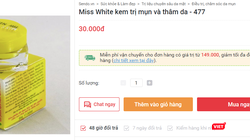 Sản phẩm Miss White được bày bán trên một trang web.