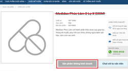 Một trang web đã ngừng kinh doanh và gỡ ảnh sản phẩm Medidao sau khi có thông báo thu hồi 