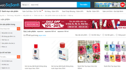 Sản phẩm Aquavera được bày bán trên trang thương mại điện tử.