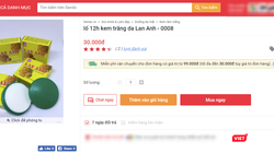 Kem tẩy trắng da Lan Anh không đáp ứng quy định của Bộ Y tế, vì vậy bị đình chỉ lưu hành trên toàn quốc.