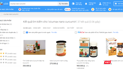 Các sản phẩm bày bán trên trang tiki.vn