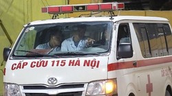 Những chiếc xe cấp cứu của Trung tâm cấp cứu 115 tại Hà Nội hoạt động, vận chuyển người bệnh.