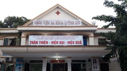 Bệnh viện Đa khoa huyện Quỳnh Lưu (Nghệ An) nơi xảy ra vụ việc.
