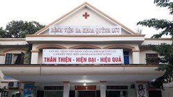 Bệnh viện Đa khoa huyện Quỳnh Lưu - nơi xảy ra vụ việc.