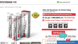Trang web quảng cáo sản phẩm Rockman