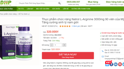 Một trong 5 trang web vi phạm, quảng cáo thực phẩm chức năng lừa dôi người tiêu dùng bị Cục An toàn thực phẩm tuýt còi.