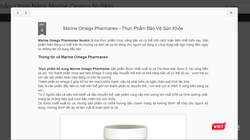 Trang web quảng cáo thực phẩm chức năng lừa dôi người tiêu dùng bị Cục An toàn thực phẩm phát hiện..