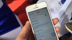 Máy iPhone 5S chạy nền iOS 9.2 đã kết nối thành công 4G-LTE của nhà mạng