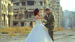 Bộ ảnh cưới có một không hai giữa Syria đổ nát