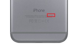 Vị trí mã nhận dạng ở mặt lưng để xác định đời iPhone.