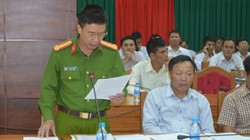 Đại tá Phạm Minh Thắng tại buổi họp báo