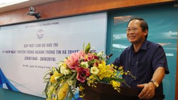 Ủy viên TW Đảng, Bộ trưởng Bộ TT&TT Trương Minh Tuấn phát biểu tại buổi gặp mặt