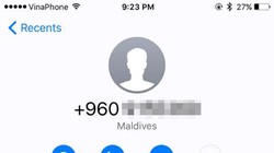 Một cuộc gọi quốc tế lừa đảo đến khách hàng sử dụng mạng VinaPhone (ảnh Internet)