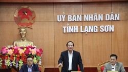 Bộ trưởng Bộ TT&TT Trương Minh Tuấn phát biểu tại buổi làm việc