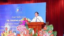 Ủy viên Trung ương Đảng, Bộ trưởng Bộ TT&TT Trương Minh Tuấn phát biểu tại Lễ kỷ niệm (Ảnh: Thái Anh)