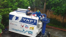 Xe phát sóng cơ động đã được chuẩn bị. Ảnh: Quỳnh Nguyễn