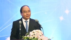 Thủ tướng Chính Phủ Nguyễn Xuân Phúc tham dự và phát biểu tại Diễn đàn. Ảnh chụp tại Vietnam ICT Summit 2016, nguồn TTXVN.