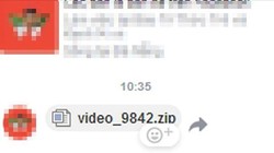 Chính vì tập tin được gửi đến từ một người bạn nên hầu hết người dùng đều thiếu cảnh giác, nhanh chóng tải về và mở ra xem tập tin này. Ảnh chụp màn hình.