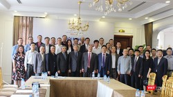 Các Ủy viên Ban Chấp hành và khách mời tại Hội nghị Ban chấp hành lần thứ Ba và Gặp mặt đầu xuân năm 2018 của Hội Truyền thông số Việt Nam.