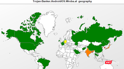 Các nhà nghiên cứu đã phát hiện Roaming Mantis trên hơn 150 mạng lưới, chủ yếu ở Hàn Quốc, Bangladesh và Nhật Bản.