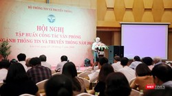 Thứ trưởng Nguyễn Minh Hồng  phát biểu khai mạc hội nghị.
