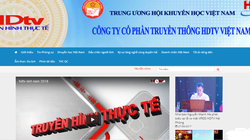 Ảnh chụp màn hình website của công ty HDTV Việt Nam.
