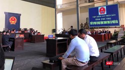 Quang cảnh phiên tòa sáng nay (19/11). 